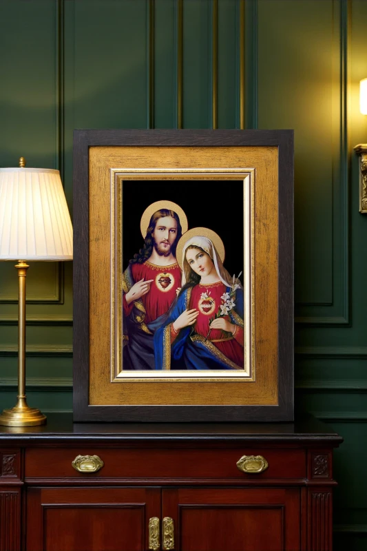 Obraz Serce Jezusa i Maryii.webp