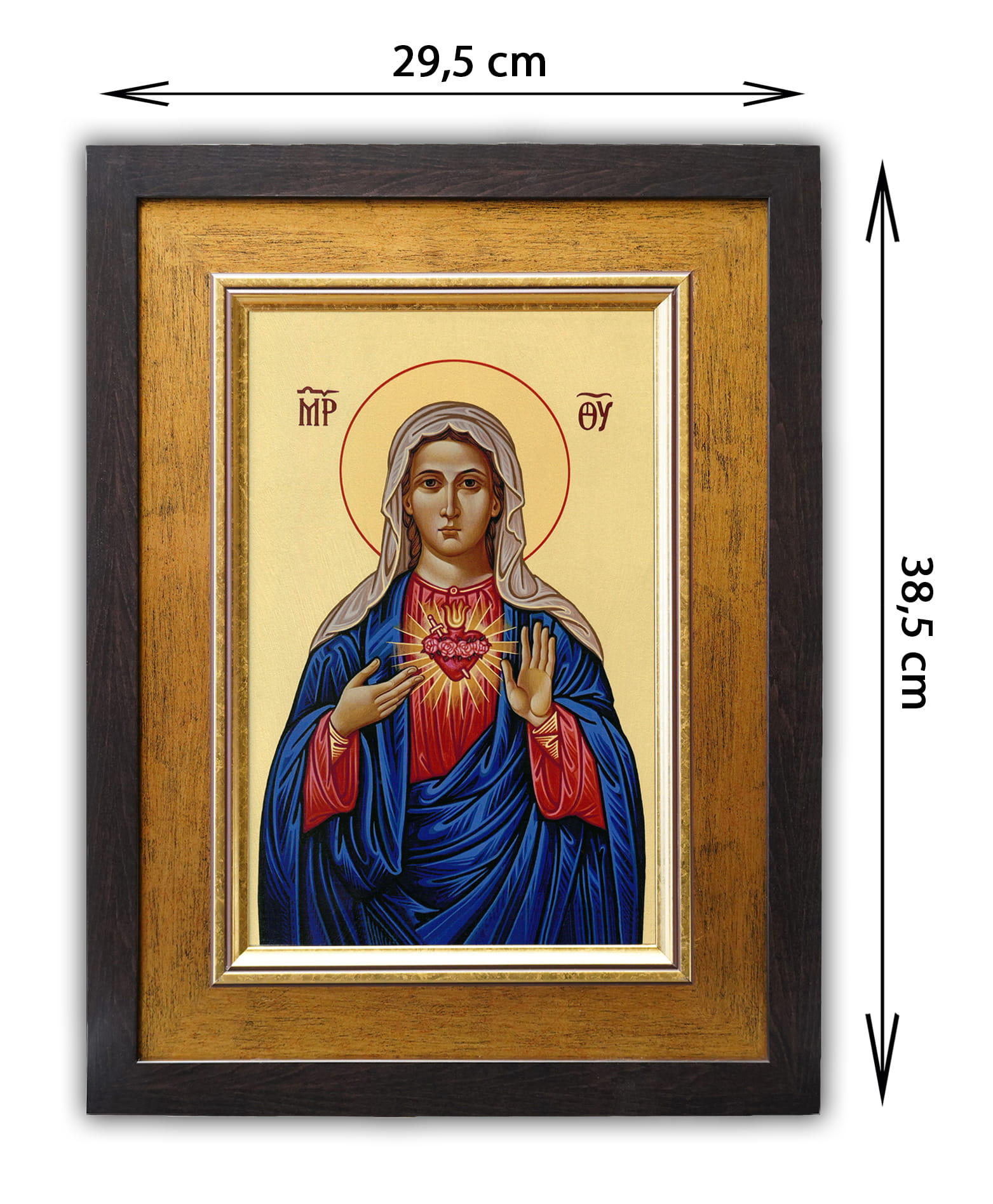 Strzałki ramy foliowane pozłacane Serce Maryii.jpg