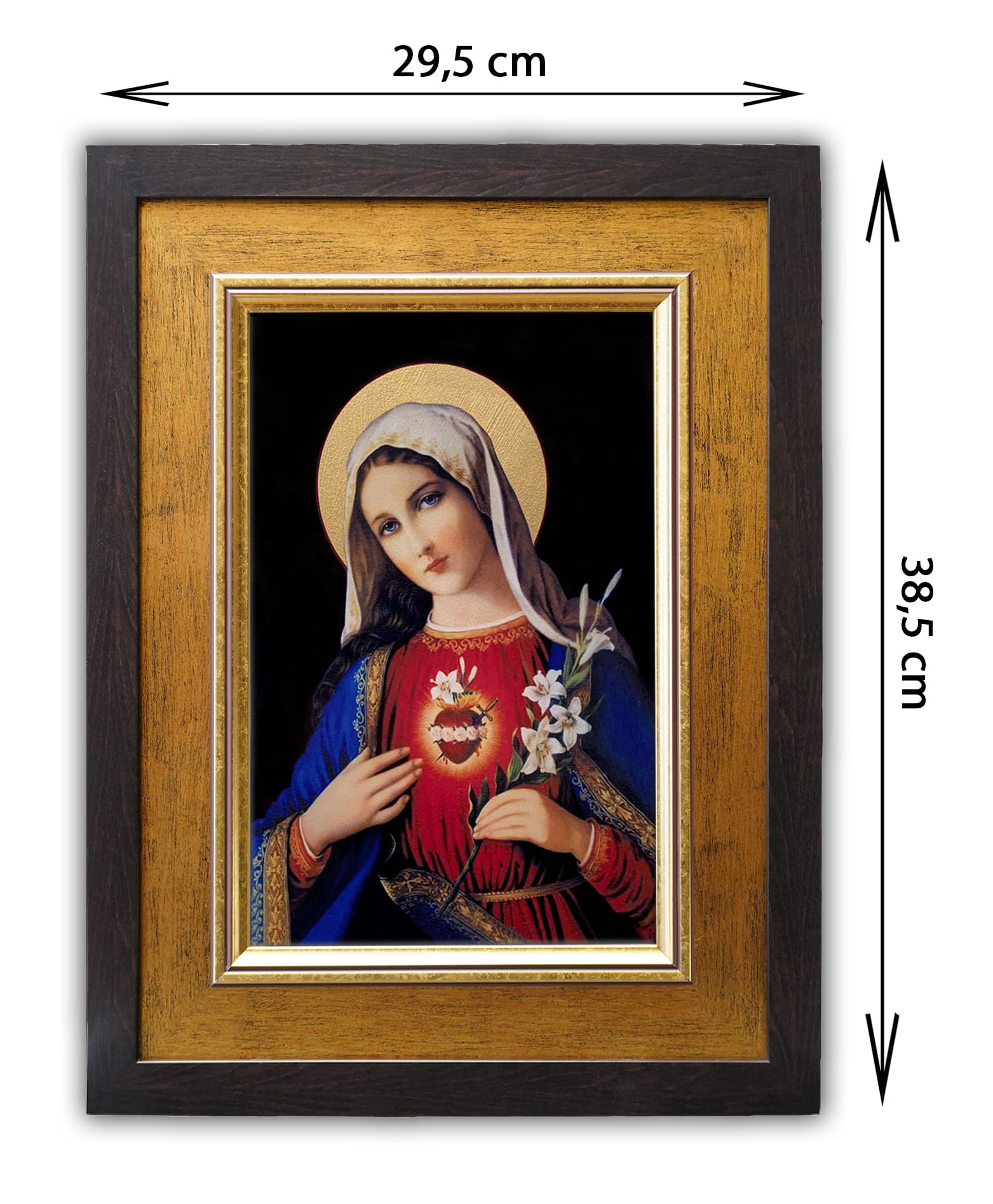 Strzałki ramy foliowane pozłacane Serce Maryii.jpg